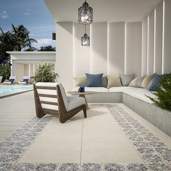 Pattern tile installation in Phoenix commercial space