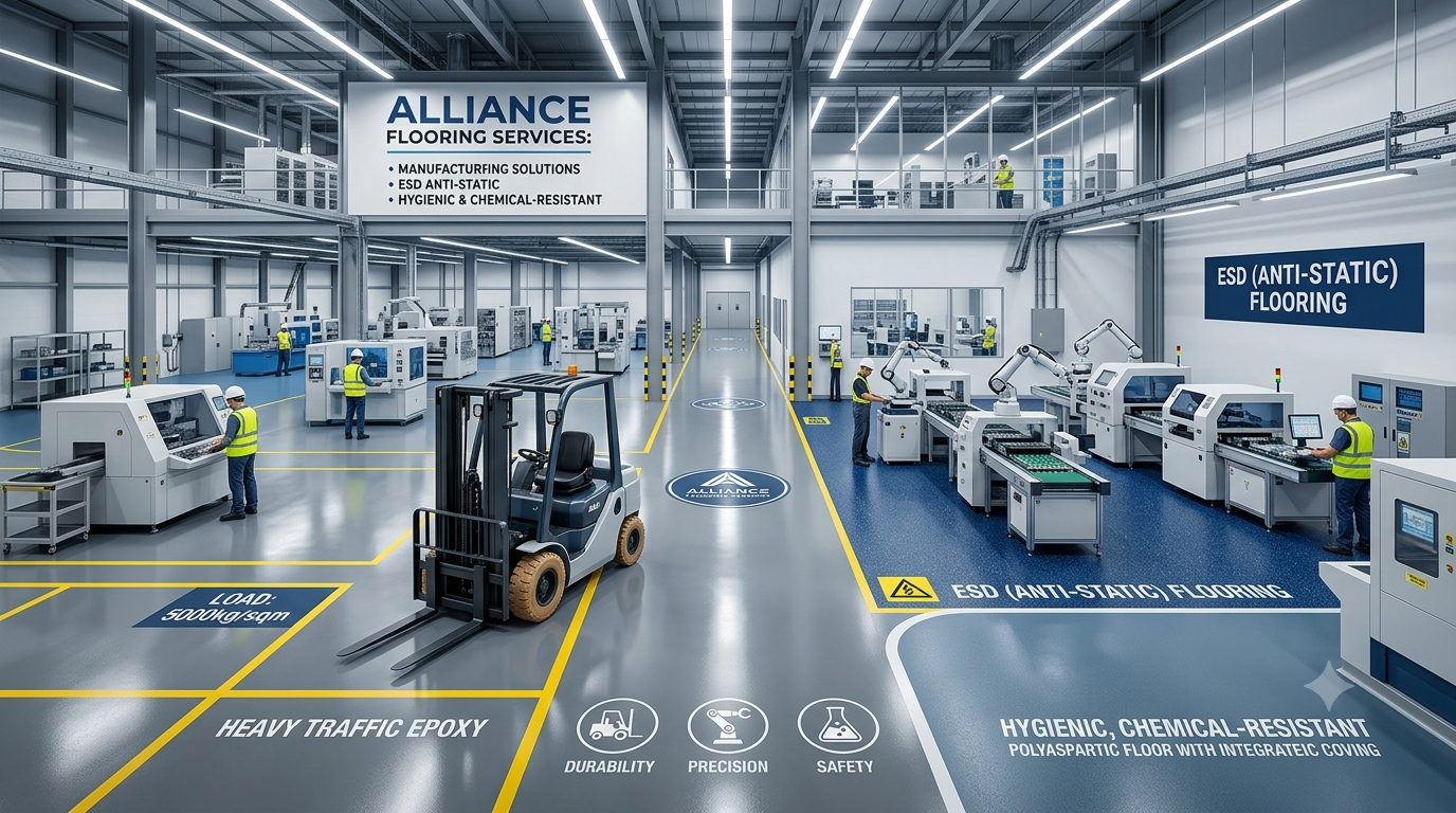 Flooring Solutions for Manufacturing Facilities Flooring Solutions for Manufacturing Facilities